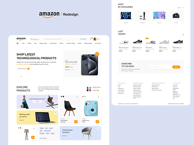Amazon | Redesign amazon amazon redesign branding figma redesign ui ux web web design website website design