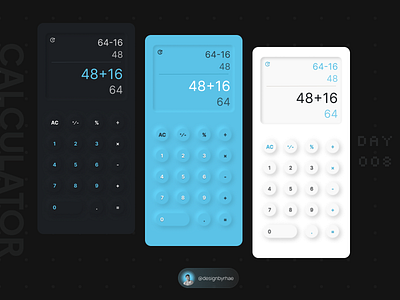 Calculator (Neumorphism) app design calculator daily ui design figma neumorphism product design ui ui design user interface design