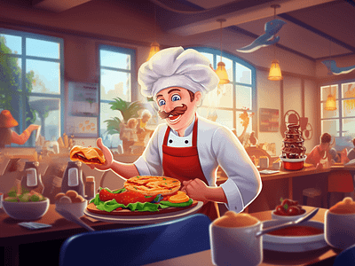 Cooking MAX mobile Game Art Style Documentation art documentation cooking max game design documentation design system mobile game