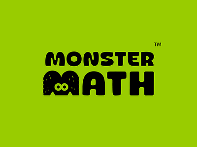 Monster App brand branding design flat graphic design icon illustration kids logo mark math minimal monster simple ui vector