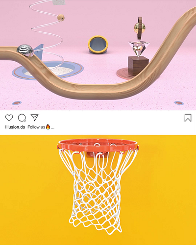 The Surprise 3d abstract after effects animation art ball basketball branding c4d cinema4d design funny graphic design illustration infinity instagram loop motion design post story