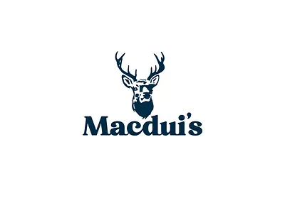 Aviemore Macdui's deer logo macduis scottish branding scottish logo scottish restaurant stag logo