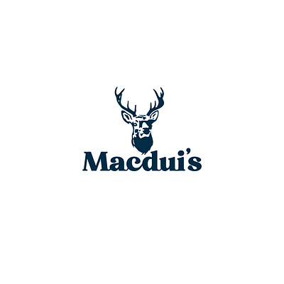 Aviemore Macdui's deer logo macduis scottish branding scottish logo scottish restaurant stag logo