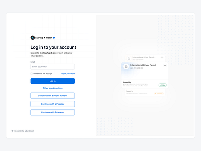 Multiple Login methods dashboard design design minimal saas design ui uiux uxdesign