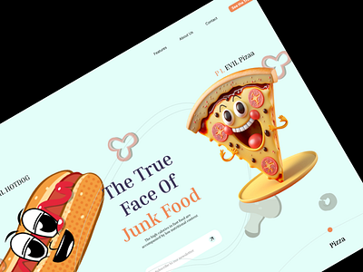 THE JUNK FOOD WEBDESIGN branding graphic design newdesign ui