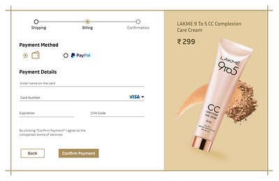 DAY-2 UI Design Challenge: Lakme Complexion Care Cream 3d advertisement branding designing graphic design lakme ui uiux