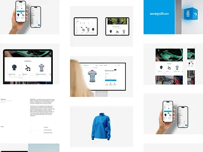 BIKEPODIUM – Case study bicycle brand clean cycling ecommerce minimal online store shop store visual identity webdesign website