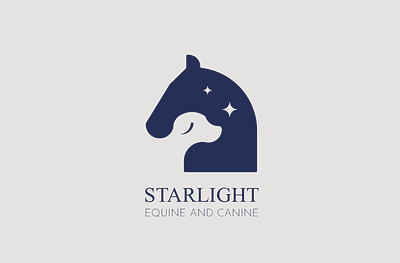 Starlight Equine and Canine Branding branding design graphic design illustration logo typography
