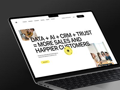SalesForce – Website Design For CRM Platform automation design landing ui ux uxdesign we design web