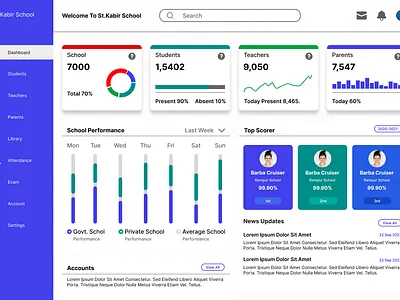 school dashboard design design graphic design school school app design school app ui design school dashboard design school landing page design school ui design school ui ux school website landing page ui uiux ux web ui design website website landing page
