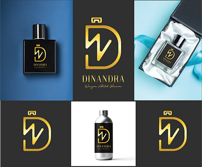 DINANDRA PERFUME LOGO branding design graphic design logo logo gram logo type visula identity