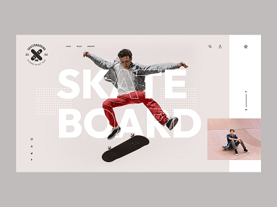 Skateboard design graphic design ui user experience user interface ux web design