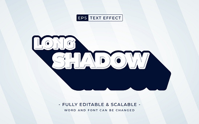Retro Long Shadow editable text sale