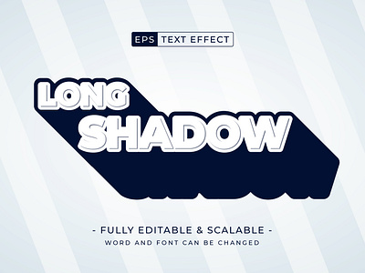 Retro Long Shadow editable text sale