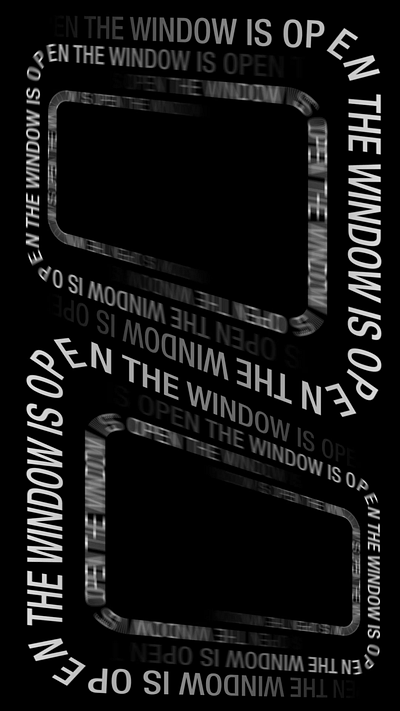 The Window Is Open after effect kinetic kinetic typography motion motion design motion graphic typography