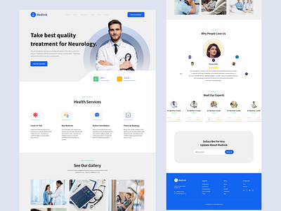 Medinik-Medical-Website-Landing-Page 3d animation branding clinic design doctor figma graphic design health care hospital landing page logo medical motion graphics pationt templates ui ux web ui website