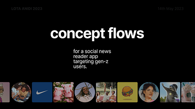 Presentation design - Social app for Gen-Z users presentation design social media ui