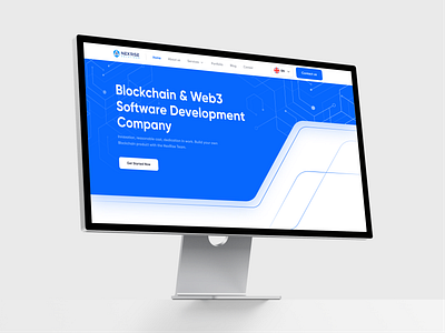 Nexrice Solution Website 3d agency blockchain business design graphic design logo ui ux web website