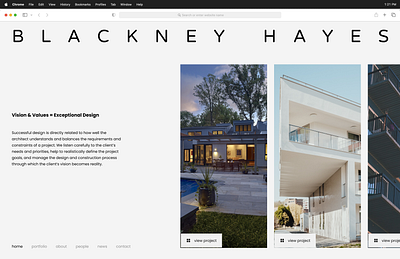 Architecture Homepage V2 (Unused concept design) architecture design homepage ui website