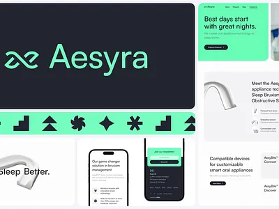 Aesyra Branding & Website Redesign branding ui web design