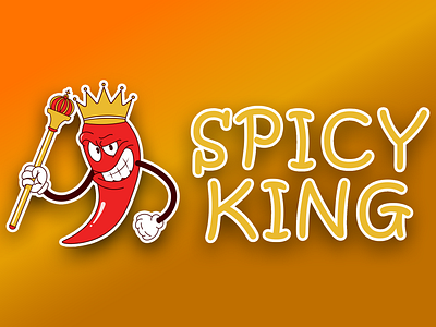 Spicy King (Logo & Branding Design) brand brandidentity branding cartoon cartoonlogo design fastfood food illustrator king logo logodesign logotype oldcartoons photoshop restaurant spicy spicyfood vector