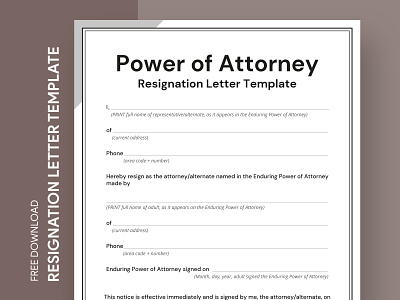 Power Of Attorney Resignation Letter Free Google Docs Template attorney dismissal docs document free google docs templates free template free template google docs google google docs letter notice power of attorney print printing resign resignation resignation letter retirement template templates