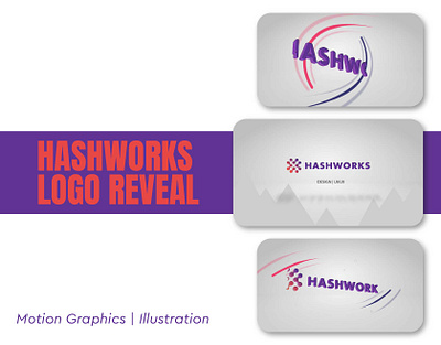 Hashworks Pvt Ltd Logo Reveal 3d adobe illustrator animation branding graphic design logo motion graphics ui