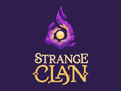 Strange Clan Logo adventure brand branding dark fantasy logo video game world