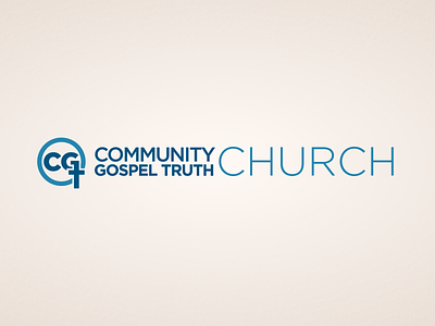 Community Gospel Truth Church Logo brand branding church custom type logo nonprofit typography