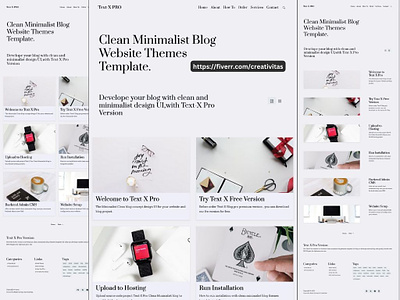 Text-X Minimalist Blog blog blog design blog template blog themes blogger blogging cms design minimalist modern new template themes web design website website design