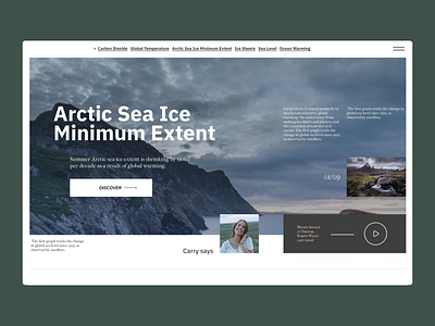 Arctic eco-project concept arctic concept ecology ui