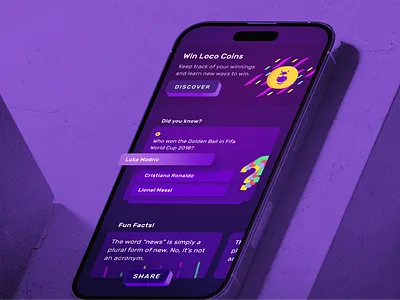 Loco l Homepage bottom branding games graphic design homepage logo quiz ui ux strategy