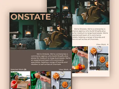 Homepage concept for an e-commerce agency agency design e commerce homepage homepage design ui ux web design