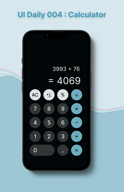 UI Daily 004 Calculator design mobile app ui ui design