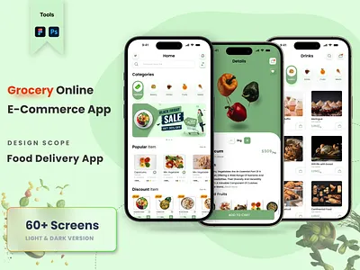 Grocery online E-Commerce app apps design graphic design ui userexperience