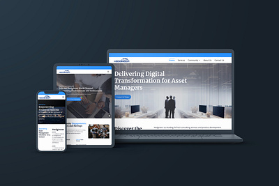 Firm Web and Brand Re-Design branding corporate corporate brand finance fintech graphic design logo modern responsive web design