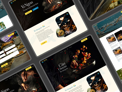 Bien Vang Restaurant Website branding figma food graphic design restaurant website