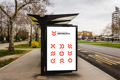 Bus stop branding graphic design
