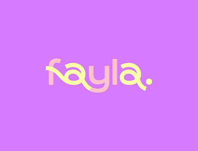 Fayla - fancy logo branding corporate fayla flat gummy logo ui vector