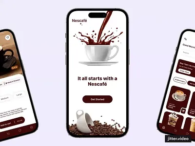 Nescafe UI Mobile Design design ui ui design ui designer