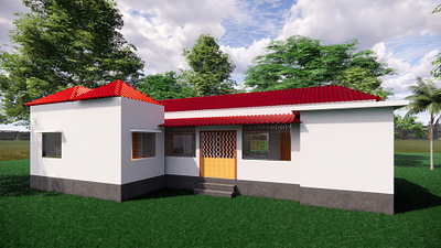 Tin Shade Small House 3d arch archviz autocad bim design render