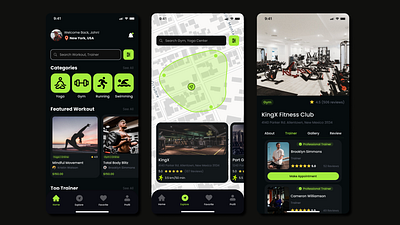 #Exploration - Gym & Fitness App - Fit Fleet 3d animation branding design elementor figma framer graphic design illustration logo motion graphics ui uidesign uiux ux webdesign webflow wordpress