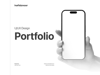 UX Portfolio - hafidznoor freelance landing page mobile app personal work portfolio product design ui ux ux portfolio web app website work