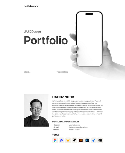 UX Portfolio - hafidznoor freelance landing page mobile app personal work portfolio product design ui ux ux portfolio web app website work