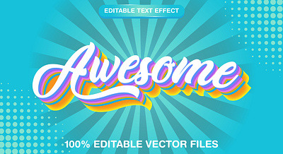 Awesome 3d text style effect 3d 3d text effect 3d text style attractive background attractive text awesome awesome brand awesome text awesome text template branding design editable text effect graphic design illustration mockup vector vector text vector text mockup