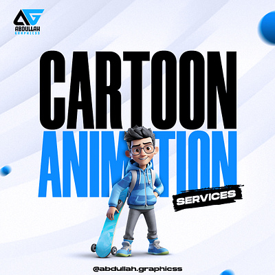 Cartoon animation poster adobe photoshop animation poster banner banner design blue poster cartoon cartoon poster cartoonish poster graphic design poster poster design social media post