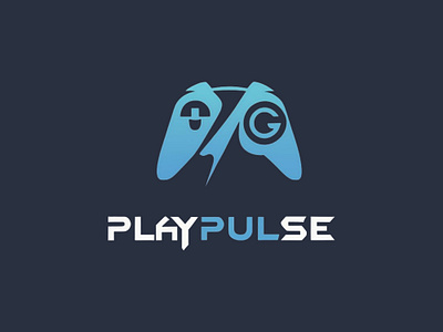 PlayPulse battle creative game gamer gaming graphic design illustration logo logo design minimal play play pulse player simple