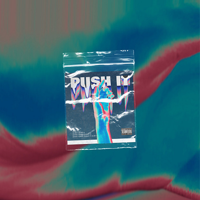 push it album cover album design design graphic design layout design poster design