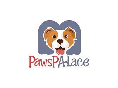 PawsPalace animal bird cat creative dog graphic design illustration logo logo design minimal pawspalace pet pet care: simple