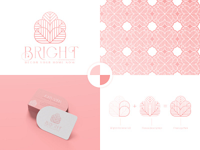 BRIGHT Home Decor logo branding b flora logo branding bright bright brand identity bright home logo bright logo bright logo branding decor branding decor logo flora logo flora logo branding home decor branding home decor logo logo design logo designer luxury decor logo